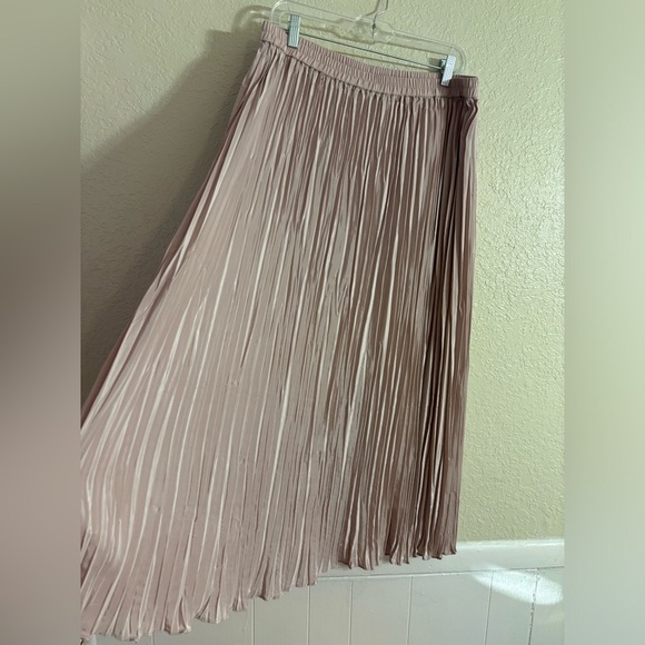 Madeline Powder Rose Pink Maxi Pleated Women’s Skirt Sz 14 (EU 18) Victorian - Picture 3 of 11